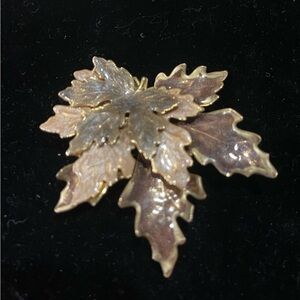 Gold Leaf Brooch